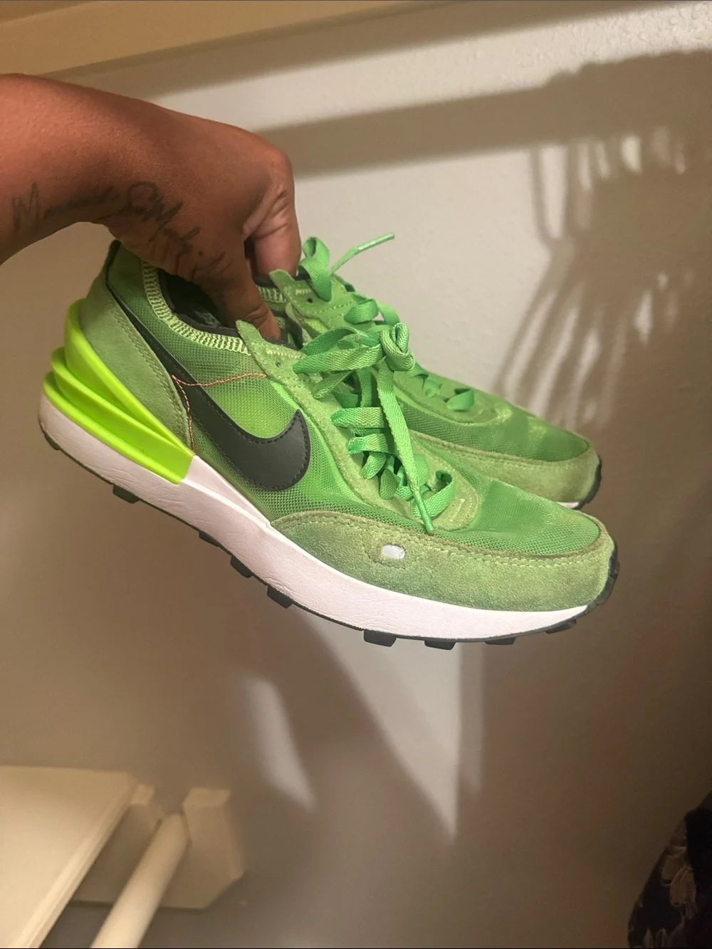 Nike Neon Green Low-Top Running Sneakers